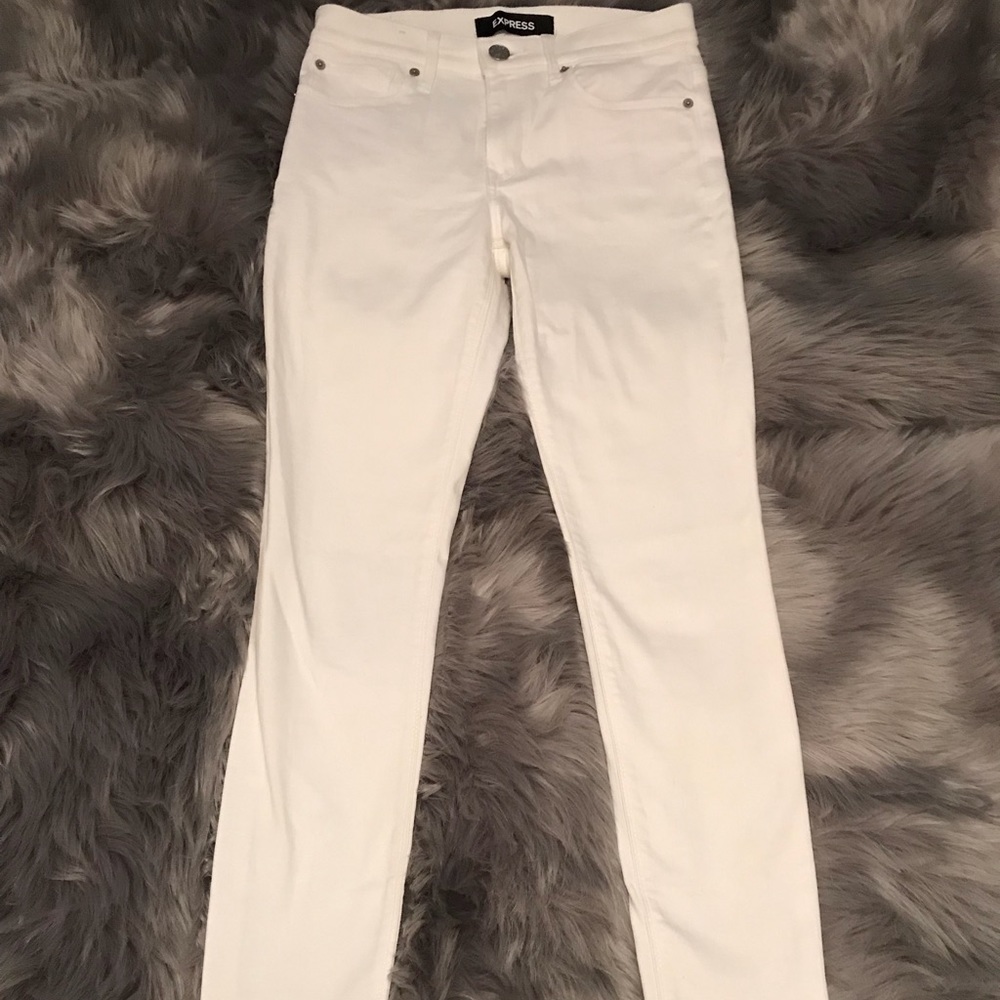 Brand new white express jeans